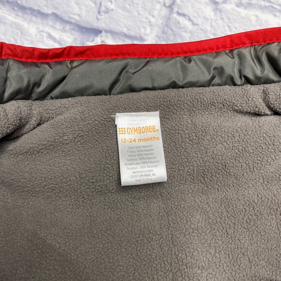 Gymboree Quilted Vest in Grey/Red - Picture 4 of 5